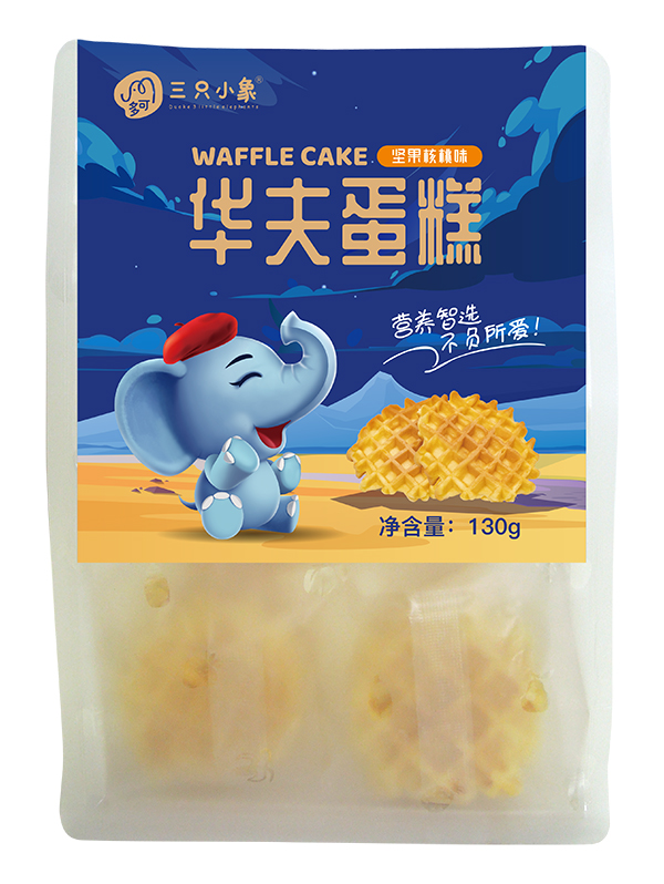 多可三只小象华夫蛋糕 坚果核桃.jpg