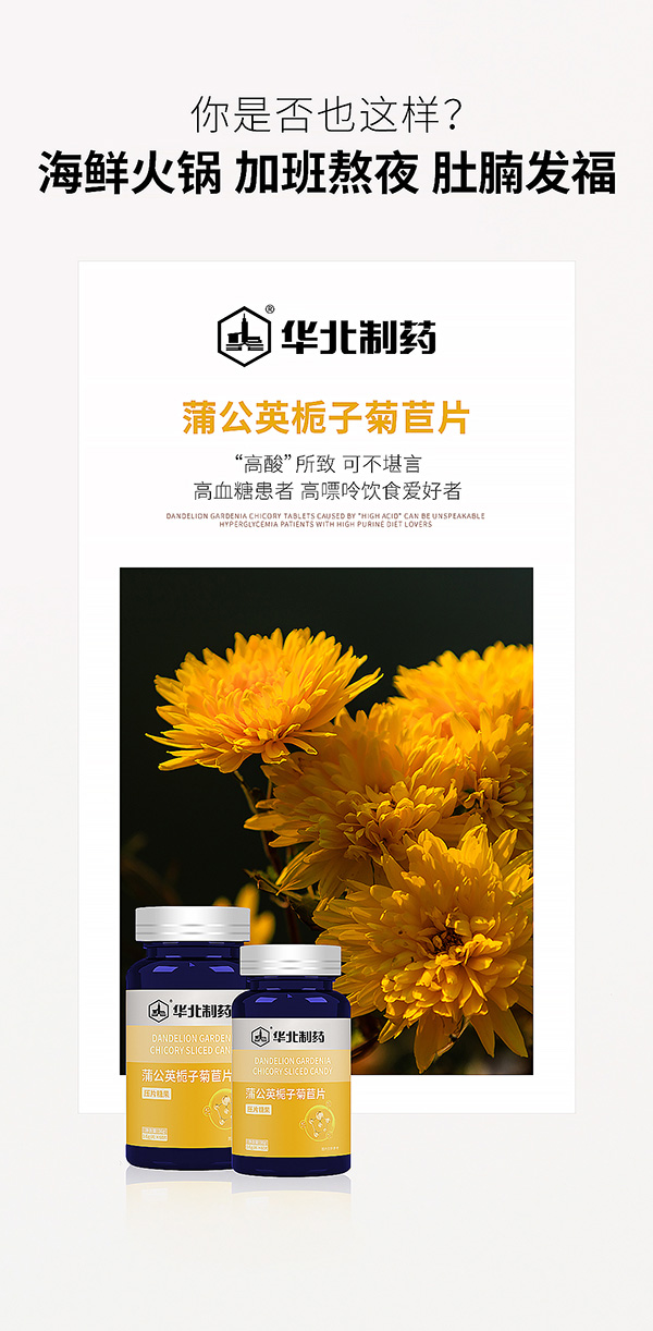 华北制药蒲公英栀子菊苣片海报.jpg