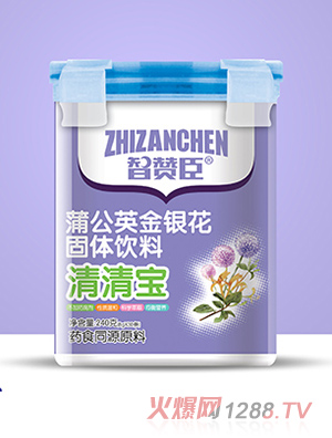 智赞臣蒲公英金银花+强化钙铁锌+山楂鸡内金+益生元护畅清清宝240g