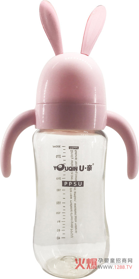 优亲PPSU奶瓶粉色300ml.jpg