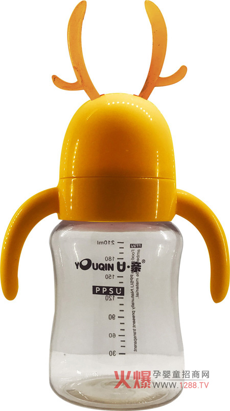 优亲PPSU奶瓶黄色210ml.jpg