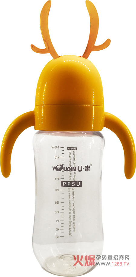 优亲PPSU奶瓶黄色300ml.jpg