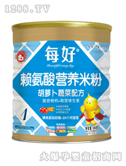 每好赖氨酸胡萝卜蔬菜营养米粉