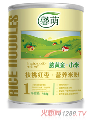 馨萌核桃红枣营养米粉1段