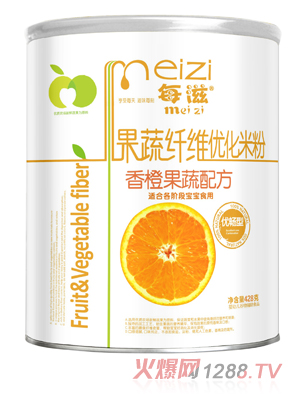 每滋香橙果蔬营养米粉