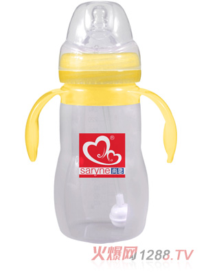 尚恩宽口硅胶手柄自动吸奶瓶240ML