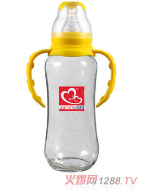 尚恩葫芦标口带手柄普通玻璃奶瓶240ml