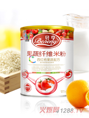 贝亨0段西红柿果蔬配方果蔬纤维米粉