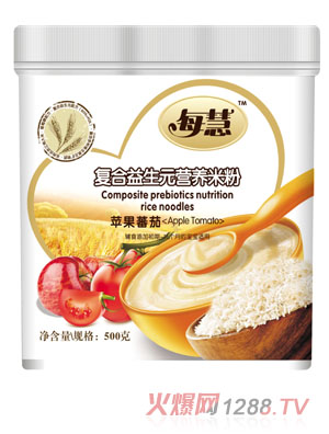 每慧复合益生元苹果番茄营养米粉500