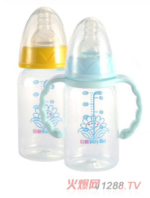 贝萌标口径直身型pp奶瓶125ML