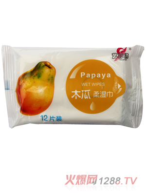 艺彩源木瓜柔湿巾