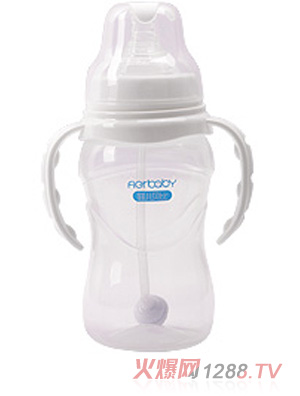 菲儿贝比宽口弧形PP自动奶瓶300ml
