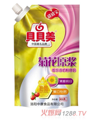 贝贝美吃饭香奶粉伴侣菊花原浆350g