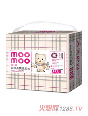莫莫超薄柔爽纸尿裤L码小包装