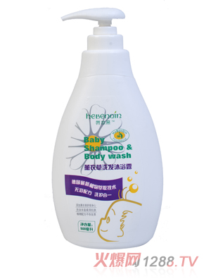 贺本亲薰衣草洗发沐浴露500ml