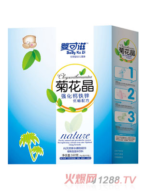 婴可滋强化钙铁锌优畅菊花晶盒装