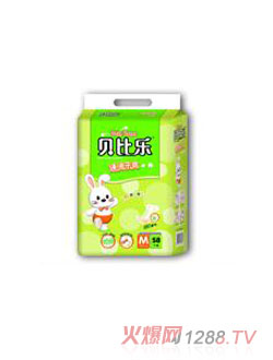贝比乐速吸干爽婴儿纸尿裤58片