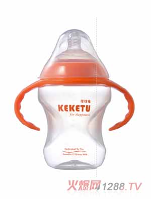 可可兔PP广口奶瓶240ml