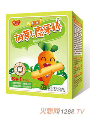婴儿乐原味胡萝卜磨牙棒