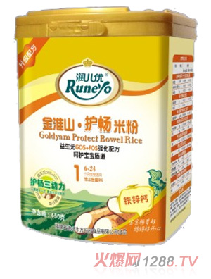 润儿优金淮山护肠1段钙铁锌淮山米粉