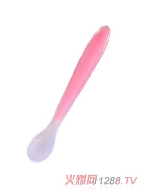 妈咪王子全硅胶勺子粉色