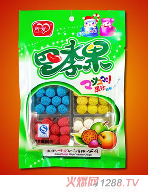 四季果软糖多彩色
