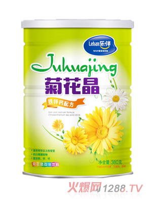 乐伴铁锌钙配方菊花晶380克