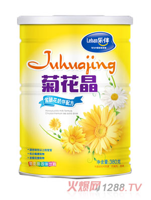 乐伴金银花奶伴侣配方菊花晶380克