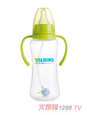优乐宝PP标准口径有柄自动奶瓶300ML(Y)