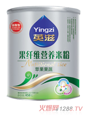 英滋果纤维苹果果蔬营养米粉
