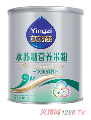 英滋水苏糖三文鱼胡萝卜营养米粉