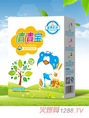 友琪贝贝强化钙铁锌-清清宝盒装