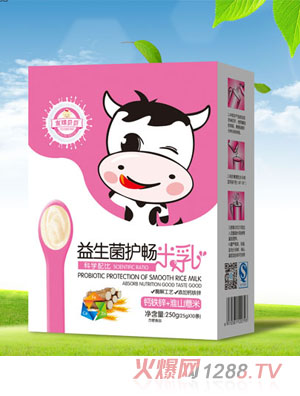 友琪贝贝钙铁锌+淮山薏米-益生菌护畅米乳盒装