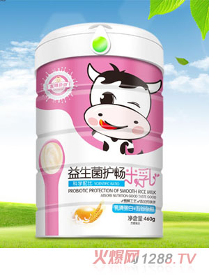 友琪贝贝乳清蛋白+五谷杂粮-益生菌护畅米乳