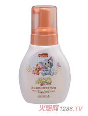 猫和老鼠源生酵素泡泡洗发沐浴露280ml