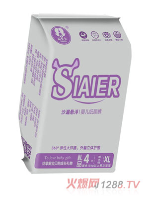 斯爱尔沙漏悬浮纸尿裤礼品xl4片