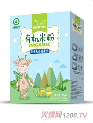 优可欣原味无蔗糖有机米粉盒装