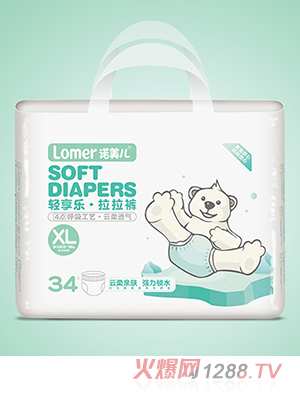 轻享乐拉拉裤XL34片