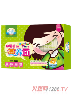 儿葆紫薯香菇营养面