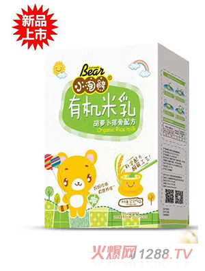 小淘熊有机米乳胡萝卜排骨配方盒装