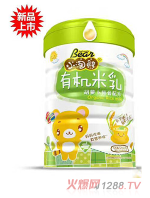 小淘熊有机米乳胡萝卜排骨配方听装