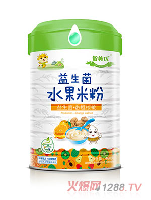 智美优益生菌+香橙核桃水果米粉