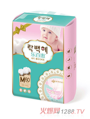 乐百惠纸尿裤M码60片
