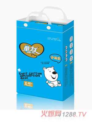 童友婴儿纸尿裤沙漏型XL48