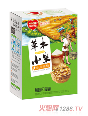 聪幼佳草本小米配方营养米粉-小米核桃 盒装