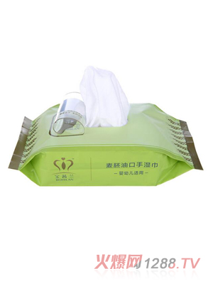 宝茜兰麦胚油口手湿巾