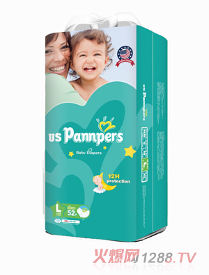 uspannpers欧氏全芯体大环腰纸尿裤大包L码24片