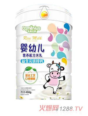 多美纽斯益生元铁锌钙米乳听装