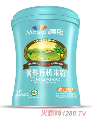 美臣营养有机米粉-淮山薏米听装