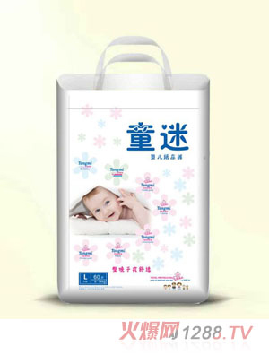 童迷婴儿纸尿裤L码大包（60片）